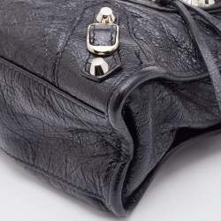 Pre Owned Balenciaga Black Leather Mini RH Classic City Bag