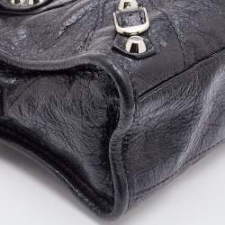 Pre Owned Balenciaga Black Leather Mini RH Classic City Bag
