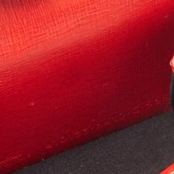 مملوكة مسبقًا Balenciaga Red Leather Mini Trifold Wallet