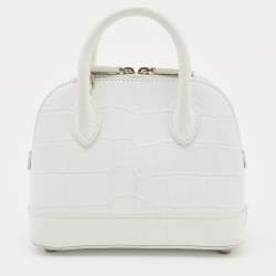 Balenciaga White Leather XXS Ville Satchel