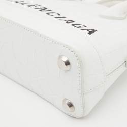 Balenciaga White Leather XXS Ville Satchel