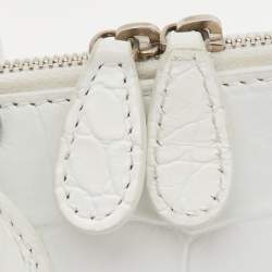 Balenciaga White Leather XXS Ville Satchel