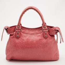 Balenciaga Pink Leather RSH Town Bag