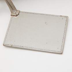 Pre Owned Balenciaga Gris Glace Leather Mini Classic Metallic Edge City Bag