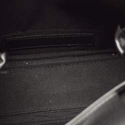Pre Owned Balenciaga Black/White Canvas and Leather XS Cabas Tote