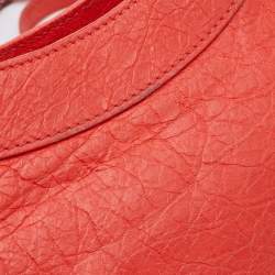 Pre Owned Balenciaga Rose Corail Leather Classic Hip Crossbody Bag