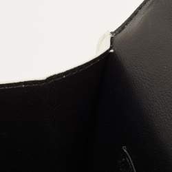 مملوكة مسبقًا Balenciaga White Lizard Embossed Leather Sharp Top Handle Bag