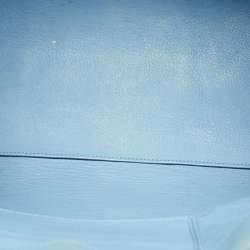Pre Owned Balenciaga Blue/Black Python Leather Papier A4 Tote