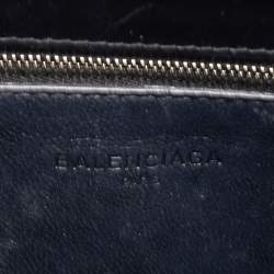 Pre Owned حقيبة يد بالنسياغا كابل شوبر صغيرة جلد أسود