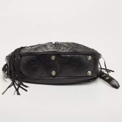 Pre Owned Balenciaga Black Glossy Leather Le Cagole Small Shoulder Bag