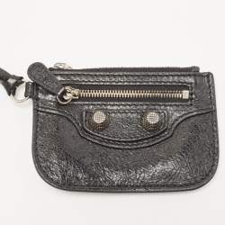 Pre Owned Balenciaga Black Glossy Leather Le Cagole Small Shoulder Bag