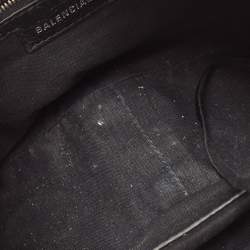 Pre Owned Balenciaga Black Glossy Leather Le Cagole Small Shoulder Bag