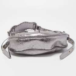 مملوكة مسبقًا Balenciaga Silver Leather XS Le Cagole Shoulder Bag
