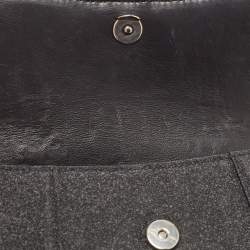 Pre Owned Balenciaga Black Glitter Leather XS Hourglass Top Handle Bag