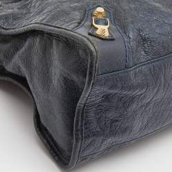 Pre Owned Balenciaga Dark Blue Leather RGH City Tote