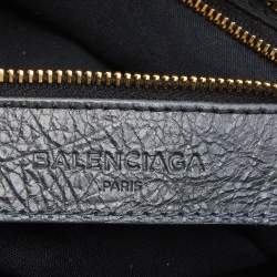 Pre Owned Balenciaga Dark Blue Leather RGH City Tote