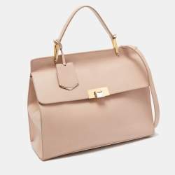 Pre Owned Balenciaga Pink Leather Le Dix Cartable Top Handle Bag