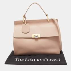 Pre Owned Balenciaga Pink Leather Le Dix Cartable Top Handle Bag