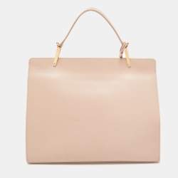 Pre Owned Balenciaga Pink Leather Le Dix Cartable Top Handle Bag