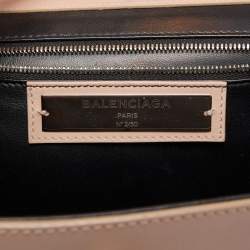 Pre Owned Balenciaga Pink Leather Le Dix Cartable Top Handle Bag