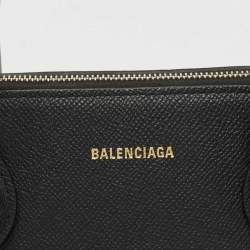 Pre Owned Balenciaga Black Leather Small Ville Bag