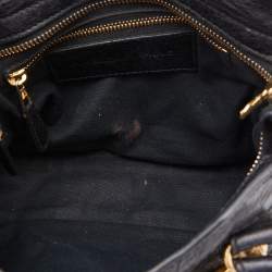 Balenciaga Black Leather Mini RH City Bag