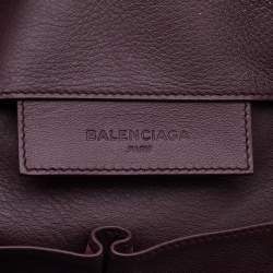 Pre Owned حقيبة بالنسياغا بابيير A4 جلد أحمر