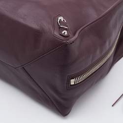 Pre Owned حقيبة بالنسياغا بابيير A4 جلد أحمر