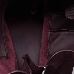 Pre Owned حقيبة بالنسياغا بابيي�ر A4 جلد أحمر