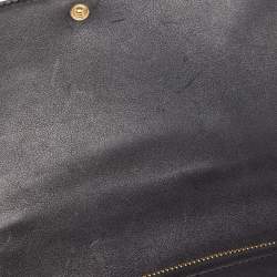 Pre Owned Balenciaga Black Python Amp Plate Chain Clutch