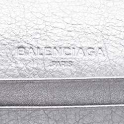 Pre Owned محفظة كونتينينتال بالنسياغا سيتي جلد فيرت بوكر بقلاب