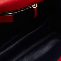 Pre Owned حقيبة بالنسياغا جلد بني فاتح مشبك أنبوبي بيد علوية