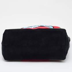 Pre Owned Balenciaga Multicolor Suede and Leather Alphabet Shopper Tote