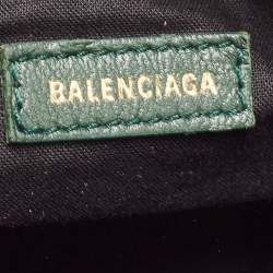 Pre Owned حقيبة بالنسياغا ميني سيتي جلد أحمر بإكسسوار ذهبي