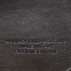 Pre Owned Balenciaga Black Leather Round Air Hobo
