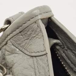 Pre Owned Balenciaga Grey Leather Mini Neo Classic Tote