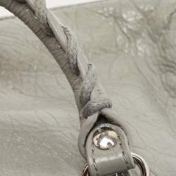 Pre Owned Balenciaga Grey Leather Mini Neo Classic Tote