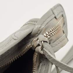 Pre Owned Balenciaga Grey Leather Mini Neo Classic Tote