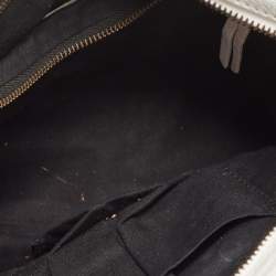 Pre Owned Balenciaga White Graffiti Leather Small City Tote 