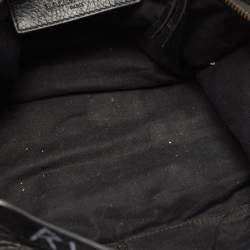 Pre Owned Balenciaga Black Graffiti Leather City Tote