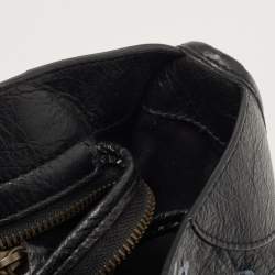 Pre Owned Balenciaga Black Graffiti Leather City Tote