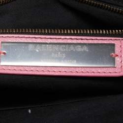 Pre Owned Balenciaga Pink Leather RH City Tote