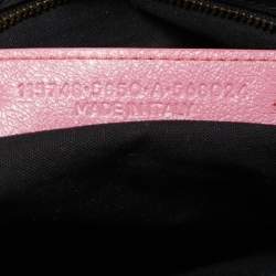 Pre Owned Balenciaga Pink Leather RH City Tote