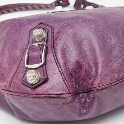 Balenciaga Raisin Chevre Leather GSH Hobo