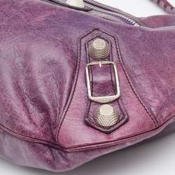 Balenciaga Raisin Chevre Leather GSH Hobo
