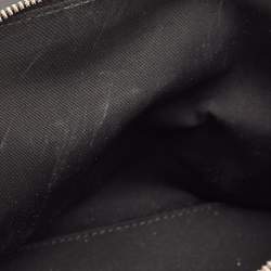 Pre Owned Balenciaga Black Leather and Croc Embossed Le Dix Cartable Top Handle Bag