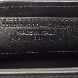 Pre Owned Balenciaga Black Woven Leather Mini Papier A4 Tote
