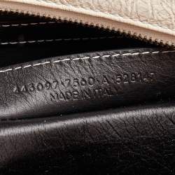 Pre Owned Balenciaga Multicolor Striped Leather Medium Bazaar Shopper Tote