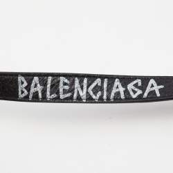 Balenciaga Black Leather Souvenir Belt Bag