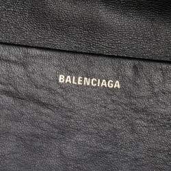 Balenciaga Black Leather Souvenir Belt Bag
